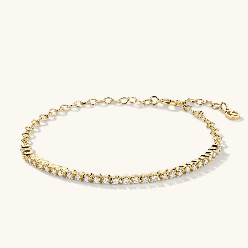 Mejuri Diamond Half Tennis Bracelet